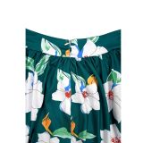 Women Summer Fashion Flower Print Sundress