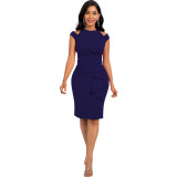 Women Sexy Solid Lace Dress