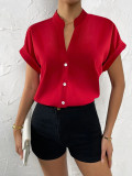 Women summer v-neck shirt