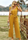 Women's Solid Jumpsuit Summer Chic Career Slim Waist Slim Fit Jumpsuit