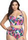Sexy High Waist Plus Size Two Piece Bikini Swimsuit
