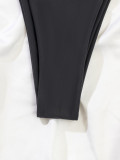 Bikini Color Matching Triangle Cup Tie Sexy Low Back Bikini Swimsuit
