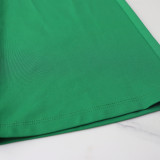 Summer Sleeveless Low Back Solid Color High Waist Strap Straight Jumpsuit