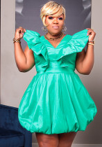 WomenVintage French V Neck Slim Sleeveless Dress