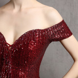Women Formal Party Slim Elegant Maxi Evening Dress