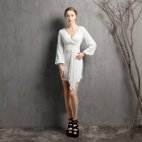 Mini Evening Dress Dinner Party Formal Party Sexy Nightclub Girl Chic Elegant Short Dress
