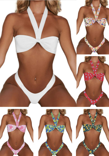 Custom Logo Swimsuits Women's Bikini Two Pieces Swimwear