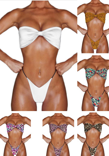 Customizable Swimsuits Women's Bikini Two Pieces Swimwear