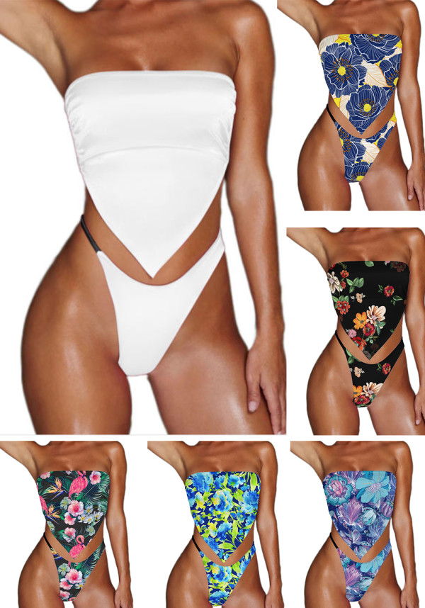 Custom Bathing Suit with Face Women's Bikini Two Pieces Swimwear