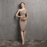Elegant Evening Dress Dinner Party Formal Party Sexy Nightclub Girl Chic Elegant Short Dress