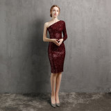 Elegant Evening Dress Dinner Party Formal Party Sexy Nightclub Girl Chic Elegant Short Dress