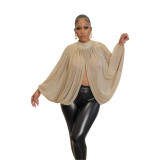 Women sexy slit crew neck Backless lace Top