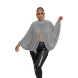 Women sexy slit crew neck Backless lace Top