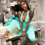 Customize Women Fit V-neck Sleeveless Jumpsuit