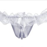 Lace Open Crotch Thong Massage Pearl Sexy Panties Plus Size
