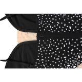 Women's Fashion Solid Color Mesh Beaded Long Sleeve Dress