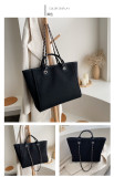 Trendy Large Capacity Portable Shoulder Messenger Chain Tote Bag