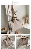 Trendy Large Capacity Portable Shoulder Messenger Chain Tote Bag