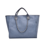 Trendy Large Capacity Portable Shoulder Messenger Chain Tote Bag