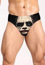 Men's face custom printed swim briefs Men's face custom printed swim briefs