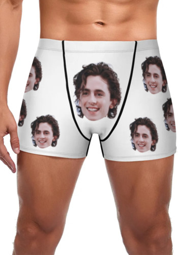 custom face speedos men's boxer swim trunks