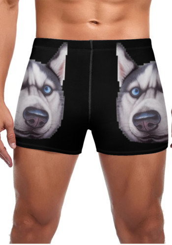 customize Pet Face boxer swim trunks Men's custom speedos