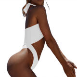 Women's customized Picture printed bathing suit Sexy High Waist Halter custom swimsuits