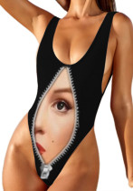 Women's Sexy custom bathing suits with face High Waist Backless one piece customizable swimsuits Women's Sexy custom bathing suits with face High Waist Backless one piece customizable swimsuits