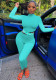 Women Sexy Letter Print Solid Color Long Sleeve Jumpsuit