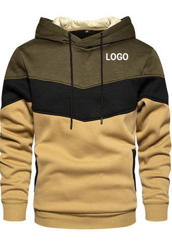 Customize Men Colorblock Hoodies