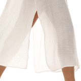Women Sexy Deep V Slit Loose Beach Dress