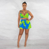 Women Fashion Long Sleeve Print Three-Piece
