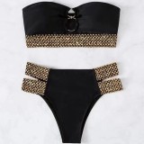 Bikini Two Pieces Swimsuit Women's Sexy Hollow Beach Swimwear