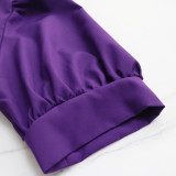 Chic Puff Sleeve Slim Waist Cutout Maxi Summer Dress