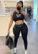 Women's Casual Tight Fitting Beltless Print Chic Career Jumpsuit
