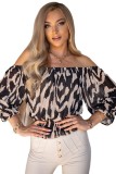 Summeroff Shoulder Loose Plus Size Short Sleeve Top