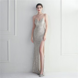 WomenSexy Backless Formal Party Evening Dress