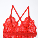 Sexy jumpsuit lace girl sexy Halter Neck Teddy Lingerie