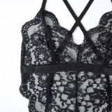 Sexy jumpsuit lace girl sexy Halter Neck Teddy Lingerie