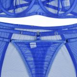 Sexy Lingerie Three-Piece Mesh Patchwork Sexy Clothes