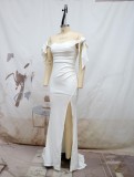 Summer Dress Slim Fit Slit Formal Party Evening Dress