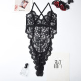 Sexy jumpsuit lace girl sexy Halter Neck Teddy Lingerie