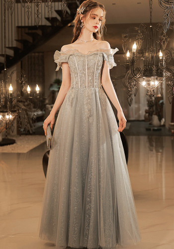Off Shoulder Evening Dress Bridesmaid Dress French Chic Dress（Processing time need 3-6 days）