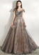 Formal Party Evening Dress Girl Chic Sequin Trailing Dress（Processing time need 3-6 days）