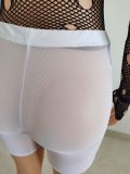 Women Summer Sexy See-Through Mesh Shorts