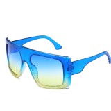 Women large frame gradient sunglasses