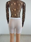 Women Summer Sexy See-Through Mesh Shorts