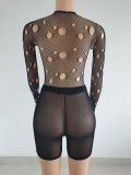 Women Summer Sexy See-Through Mesh Shorts