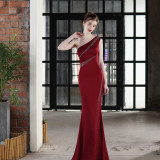 Plus Size Women Sequined Formal Party Maxi Evening Dress