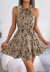 Spring/Summer Leopard Print Halter Neck Women's Casual Dress